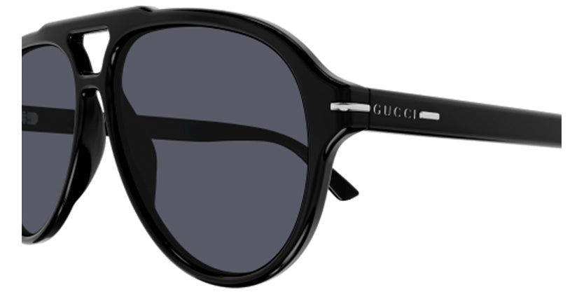 GUCCI GG1443S 001 SUNGLASS - Black / 58 - Sunglasses