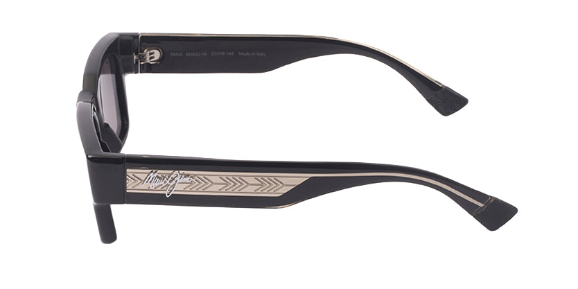 MAUI JIM MJ642-14 001 SUNGLASS - Black / 53 - Sunglasses