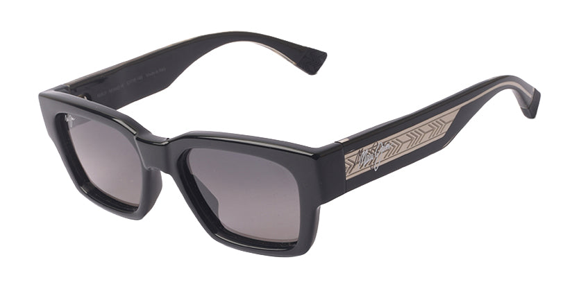 MAUI JIM MJ642-14 001 SUNGLASS - Black / 53 - Sunglasses