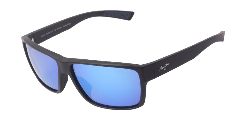 MAUI JIM MJ661-02 001 SUNGLASS - Black / 62 - Sunglasses
