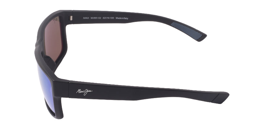 MAUI JIM MJ661-02 001 SUNGLASS - Black / 62 - Sunglasses