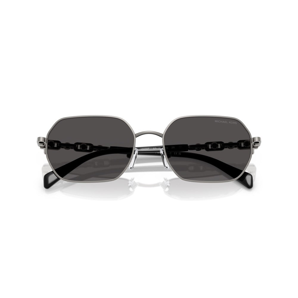 MICHAEL KORS MK 1165 100287 SUNGLASS - 57 / Gun Metal - Sunglasses