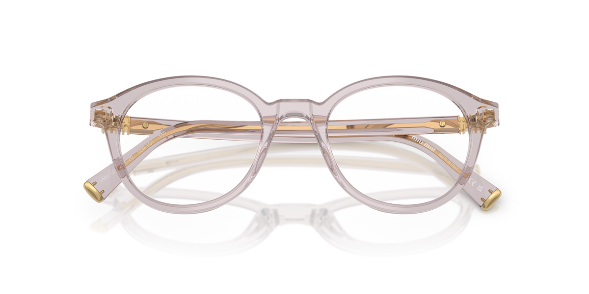 Miu Miu MU 02WV 12W1O1 Mauve transparent Eyeglasses