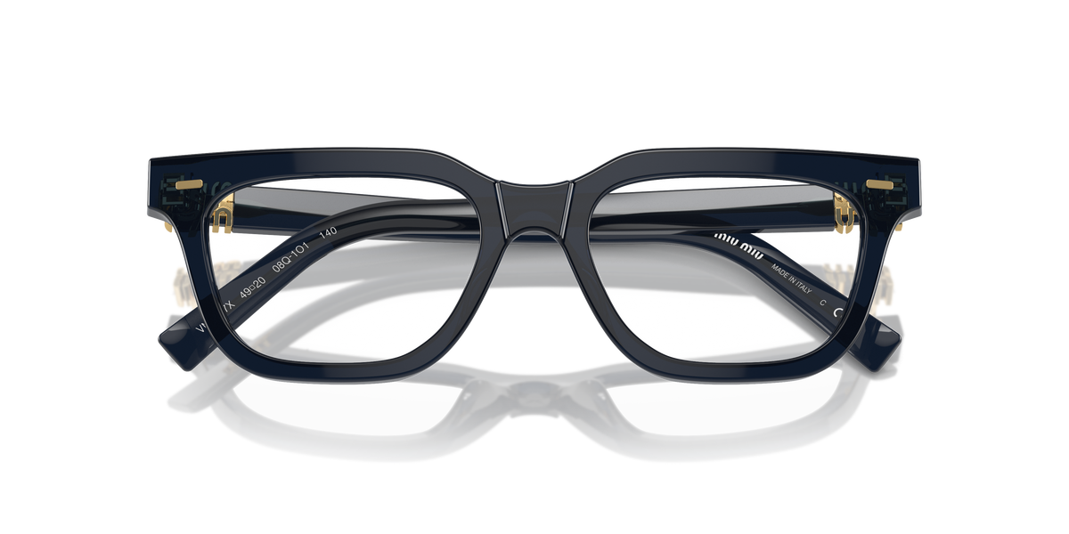 Miu Miu MU 07XV 08Q1O1 Blue crystal Eyeglasses