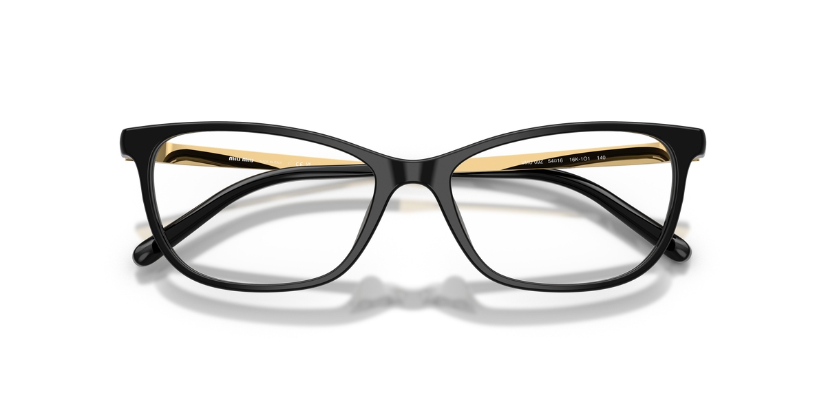Miu Miu MU 09ZV 16K1O1 Black Eyeglasses