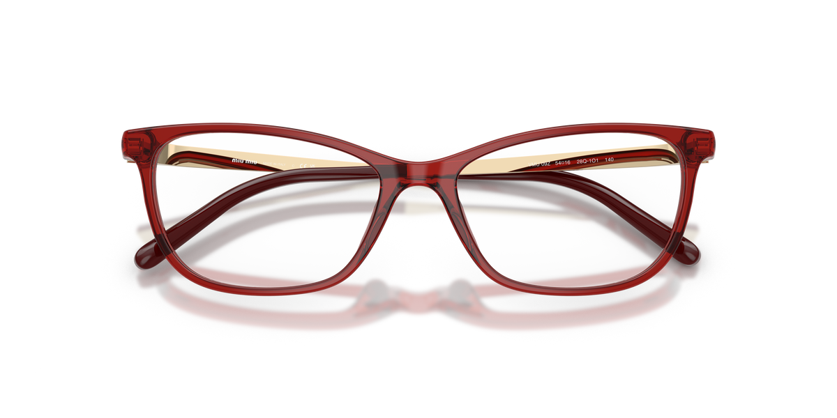 Miu Miu MU 09ZV 28Q1O1 Bordeaux Eyeglasses