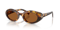 MIU MIU MU B09S 14L20V HONEY HAVANA SUNGLASSES