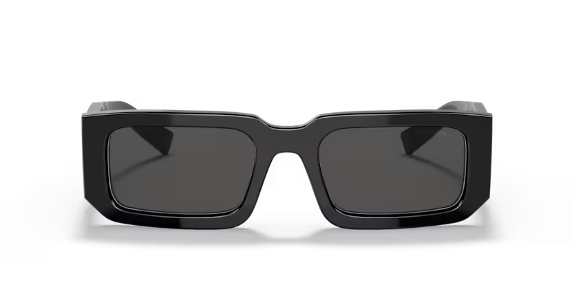 PRADA SPR 06Y 09Q-5S0 SUNGLASS - 53 / Black/White - Sunglasses
