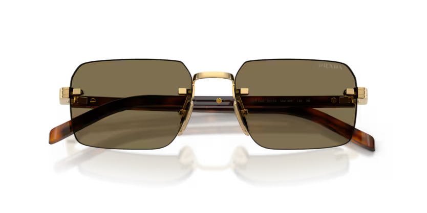 PRADA SPR D55 5AK-90F SUNGLASS - 55 / Gold - Sunglasses