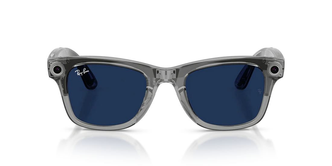 RAYBAN META RW4012 (WAYFARER) GEN 2 6840MF SUNGLASS - 53 / SHINY TRANSP. GREY/TRANSITION SAPPHIRE - Sunglasses