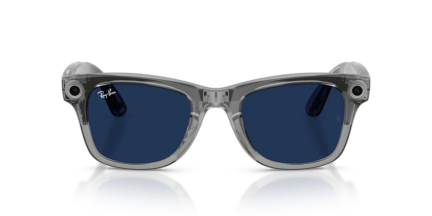 RAYBAN META RW4012 (WAYFARER) GEN 2 6840MF SUNGLASS - 53 / SHINY TRANSP. GREY/TRANSITION SAPPHIRE - Sunglasses