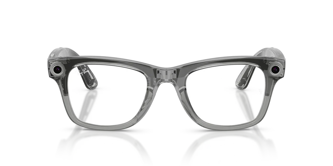 RAYBAN META RW4012 (WAYFARER) GEN 2 6840MF SUNGLASS - 53 / SHINY TRANSP. GREY/TRANSITION SAPPHIRE - Sunglasses