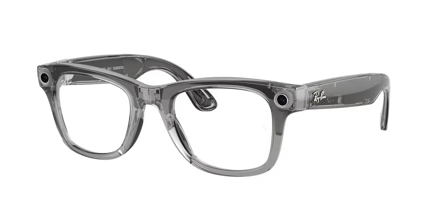 RAYBAN META RW4012 (WAYFARER) GEN 2 6840MF SUNGLASS - 53 / SHINY TRANSP. GREY/TRANSITION SAPPHIRE - Sunglasses