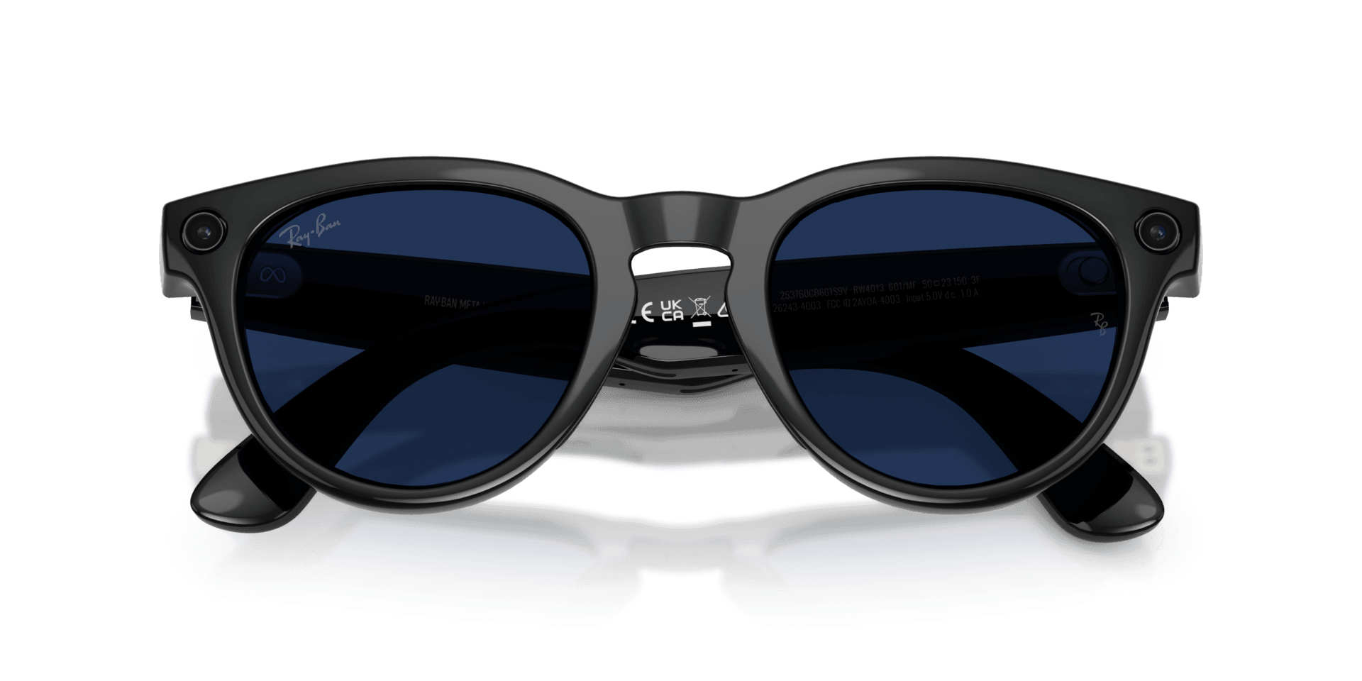 RAYBAN META RW4013 (HEADLINER) GEN 2 601/MF SUNGLASS - 50 / SHINY BLACK/TRANSITIONS SAPPHIRE - Sunglasses