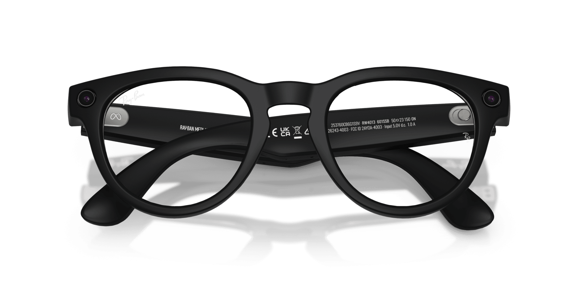 RAYBAN META RW4013 (HEADLINER) GEN 2 FRAME - 50 / MATTE BLACK/CLEAR - Eyeglasses