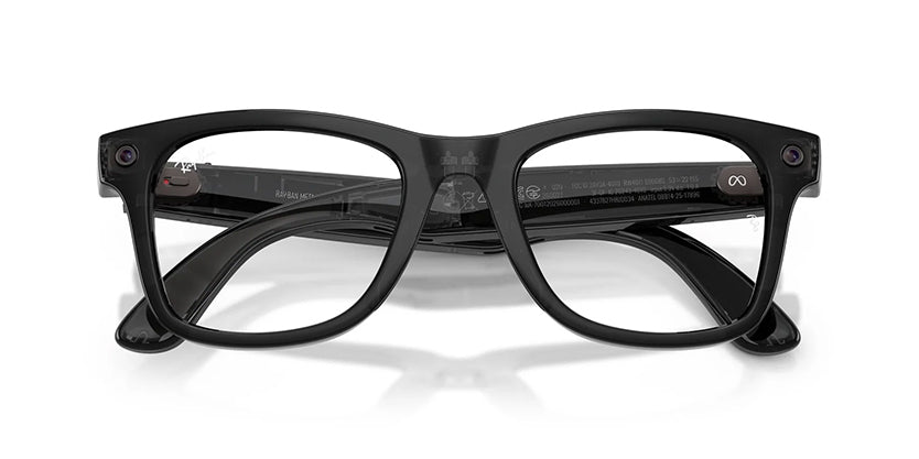 RAYBAN META RW4011 (GEN 3) WAYFARER 690680 50 SUNGLASS - Transparent Black/Aquamarine / 50 - Sunglasses