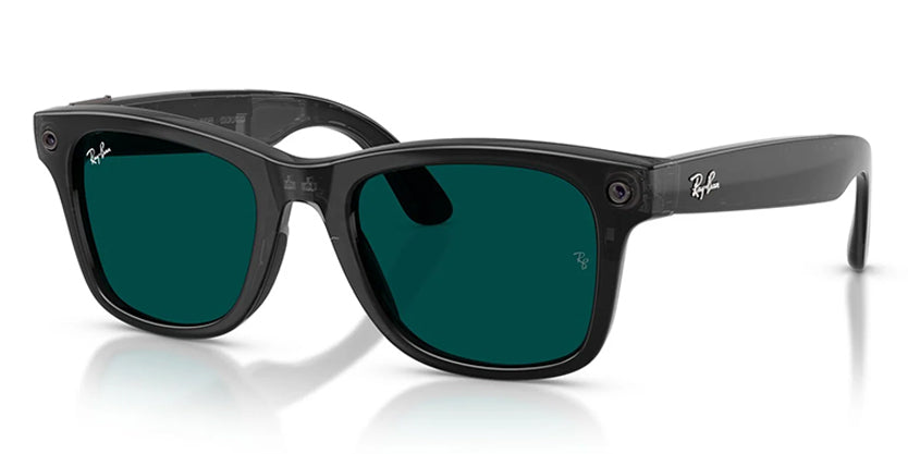 RAYBAN META RW4011 (GEN 3) WAYFARER 690680 50 SUNGLASS - Transparent Black/Aquamarine / 50 - Sunglasses