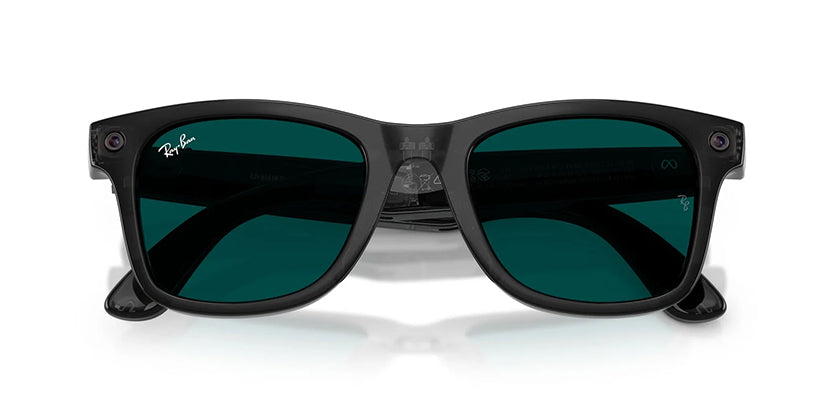 RAYBAN META RW4011 (GEN 3) WAYFARER 690680 50 SUNGLASS - Transparent Black/Aquamarine / 50 - Sunglasses