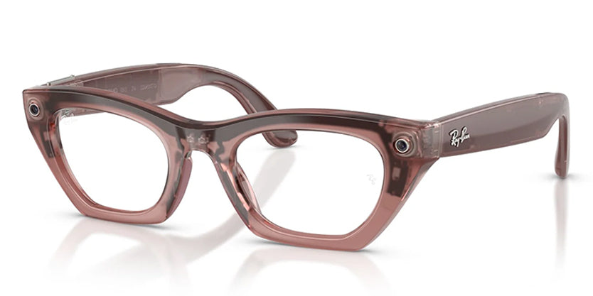RAYBAN META RW4015 (GEN 3) ZENA 69161Z 49 SUNGLASS - Transparent Brown/Grey Transitions / 49 - Sunglasses