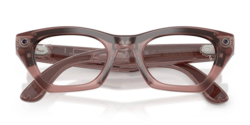 RAYBAN META RW4015 (GEN 3) ZENA 69161Z 49 SUNGLASS - Transparent Brown/Grey Transitions / 49 - Sunglasses