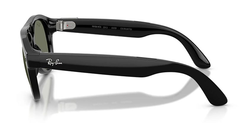 RAYBAN META RW4016 (GEN 3) AVIATOR 601/9A 54 SUNGLASS - Black/G-15 Green / 54 - Sunglasses