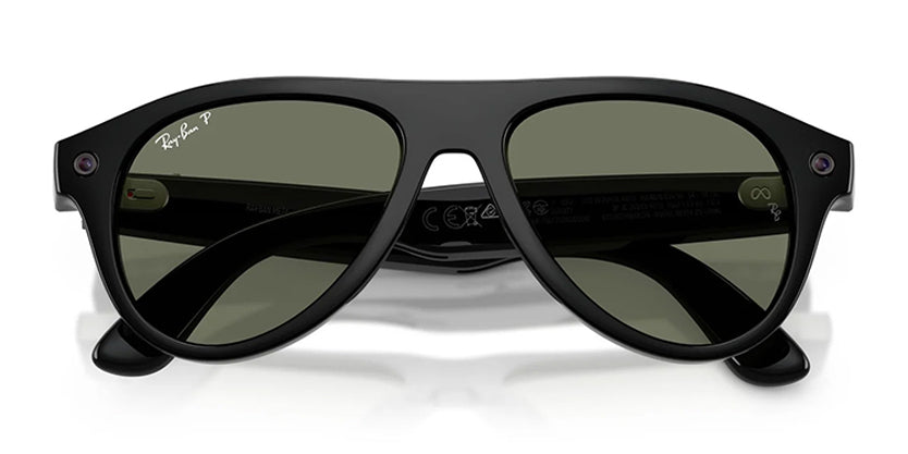RAYBAN META RW4016 (GEN 3) AVIATOR 601/9A 54 SUNGLASS - Black/G-15 Green / 54 - Sunglasses