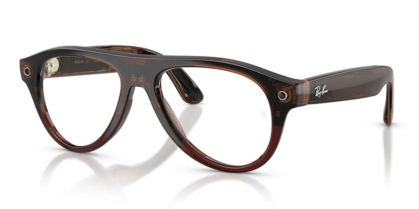 RAYBAN META RW4016 (GEN 3) AVIATOR 6912JD 54 SUNGLASS - Transparent Brown/Jade Transitions / 54 - Sunglasses