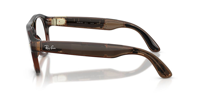 RAYBAN META RW4016 (GEN 3) AVIATOR 6912JD 54 SUNGLASS - Transparent Brown/Jade Transitions / 54 - Sunglasses
