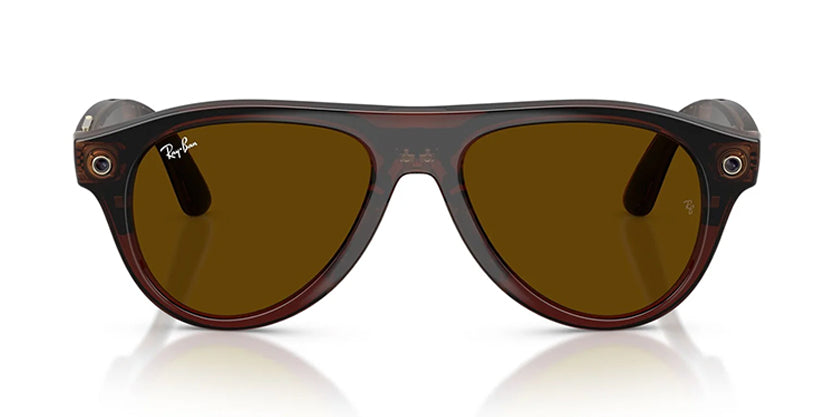 RAYBAN META RW4016 (GEN 3) AVIATOR 6912JD 54 SUNGLASS - Transparent Brown/Jade Transitions / 54 - Sunglasses