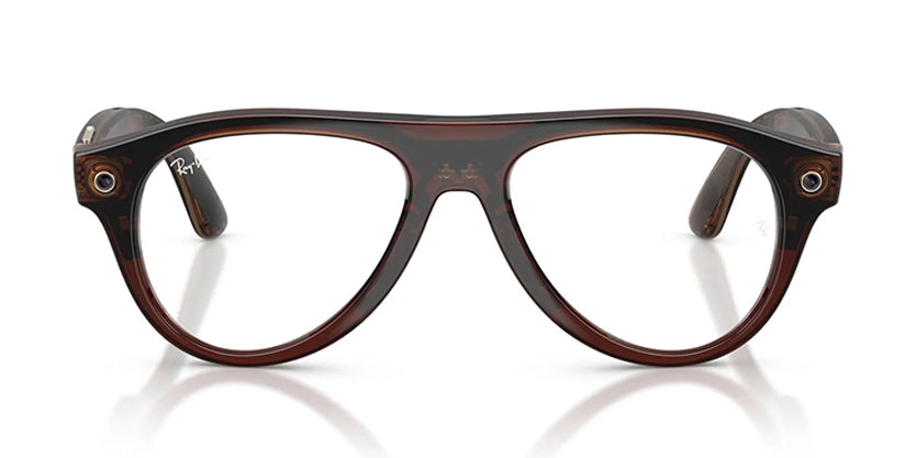 RAYBAN META RW4016 (GEN 3) AVIATOR 6912JD 54 SUNGLASS - Transparent Brown/Jade Transitions / 54 - Sunglasses