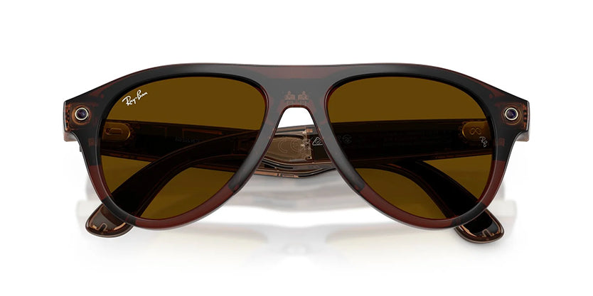 RAYBAN META RW4016 (GEN 3) AVIATOR 6912JD 54 SUNGLASS - Transparent Brown/Jade Transitions / 54 - Sunglasses