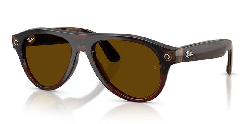 RAYBAN META RW4016 (GEN 3) AVIATOR 6912JD 54 SUNGLASS - Transparent Brown/Jade Transitions / 54 - Sunglasses