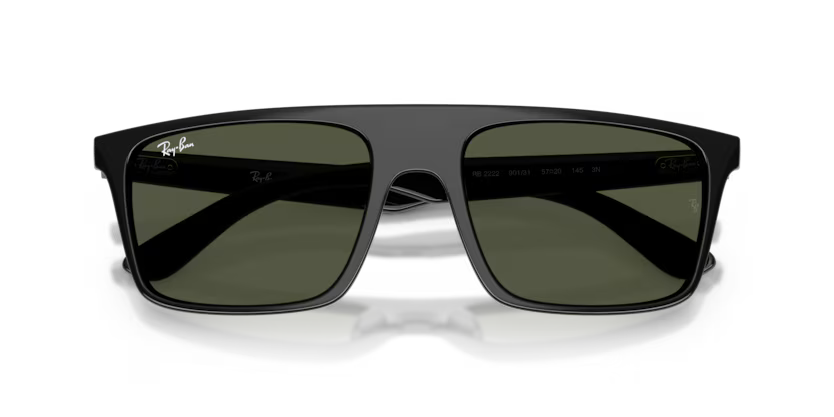 RAYBAN RB 2222 901/31 SUNGLASS - 55 / Black - Sunglasses