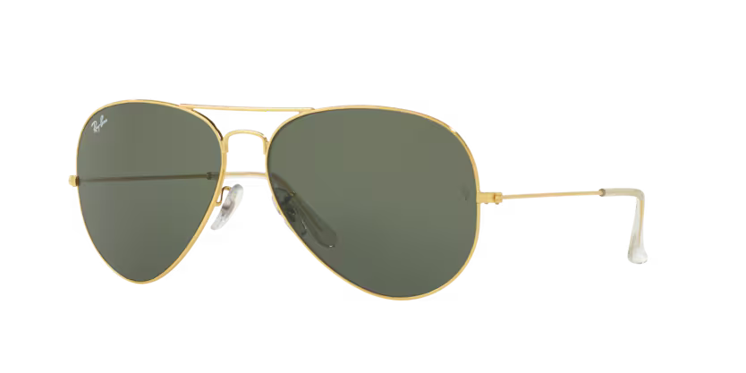 RAYBAN RB 3026 W2027 SUNGLASS - 62 / Gold - Sunglasses