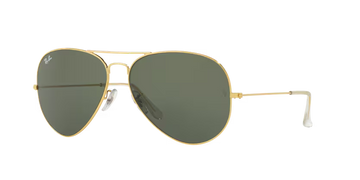 RAYBAN RB 3026 W2027 SUNGLASS - 62 / Gold - Sunglasses