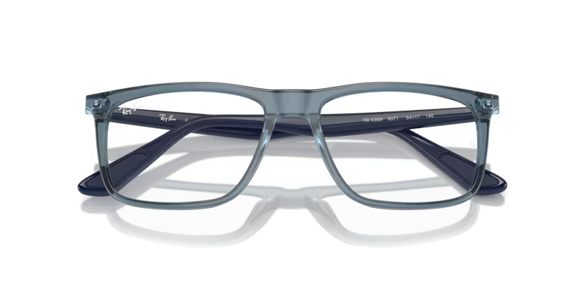 RAYBAN RB 5389I 8371 FRAME - 54 / TRANSPARENT BLUE - Eyeglasses