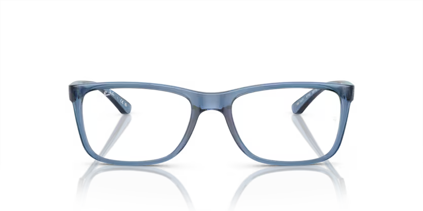 RAYBAN RB 7027I 6750 FRAME - 54 / TRANSPARENT BLUE - Eyeglasses