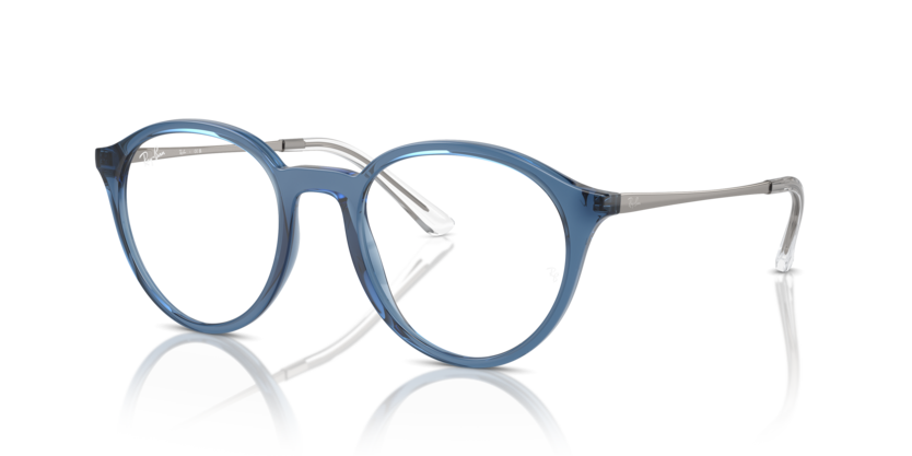RAYBAN RB 7236I 6750 FRAME - 50 / TRANSPARENT BLUE - Eyeglasses