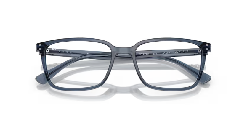 RAYBAN RB 7249I 8223 FRAME - 53 / TRANSPARENT BLUE - Eyeglasses