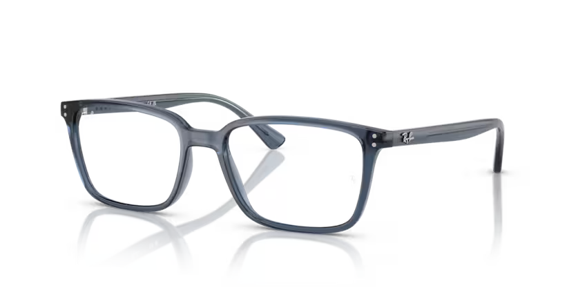 RAYBAN RB 7249I 8223 FRAME - 53 / TRANSPARENT BLUE - Eyeglasses