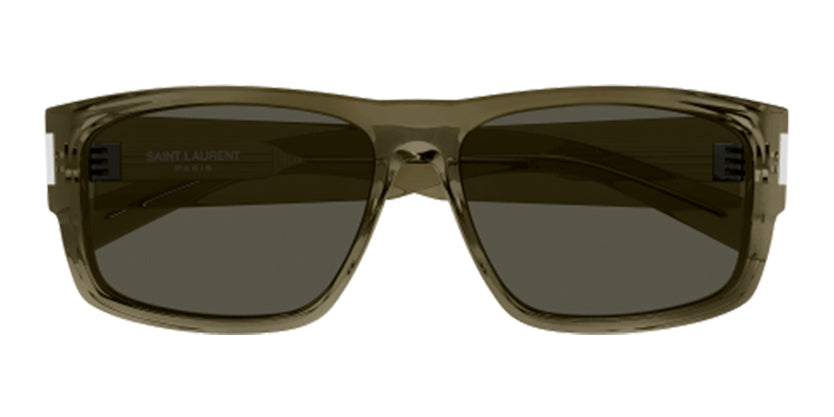 SAINT LAURENT SL689 004 SUNGLASS - Green / 57 - Sunglasses