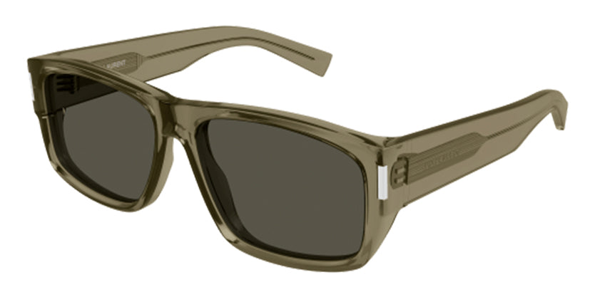 SAINT LAURENT SL689 004 SUNGLASS - Green / 57 - Sunglasses