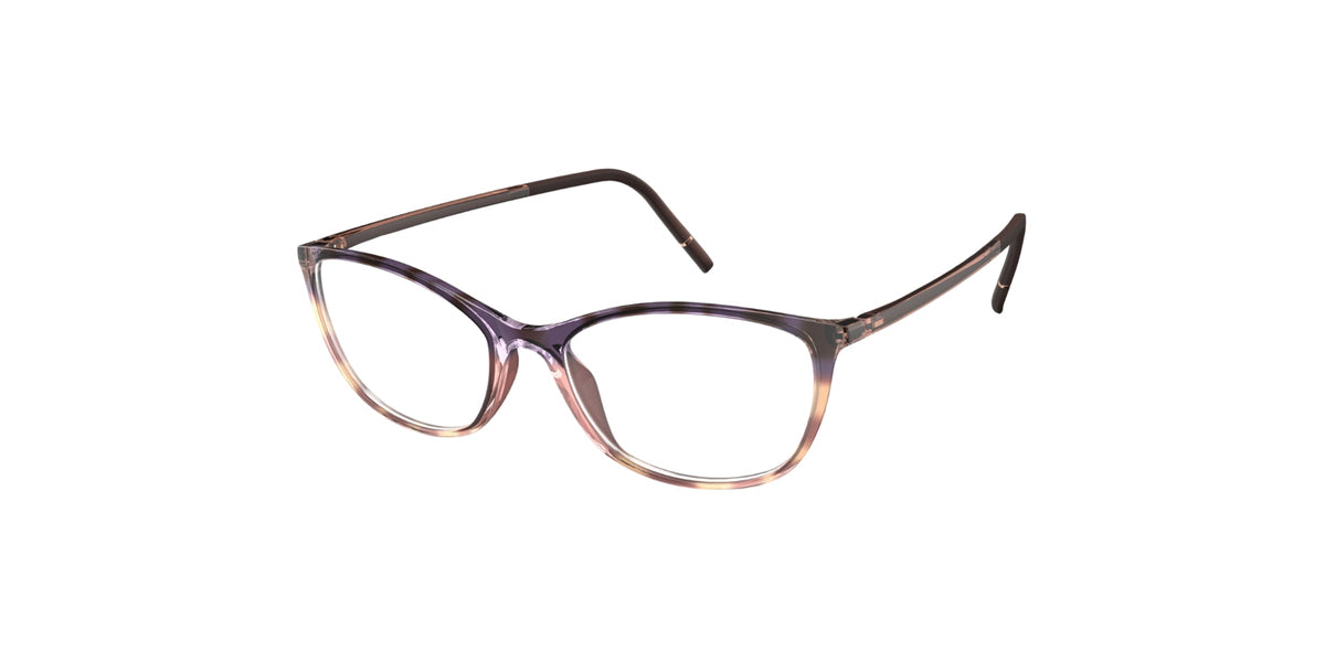 Silhouette 1617/75 Purple Brown Gradient eyeglasses 6030 size 52