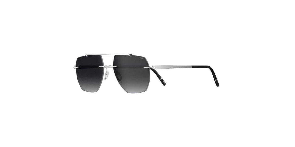 Silhouette 8746/75 Rhodium & Black sunglasses 7000 size 56