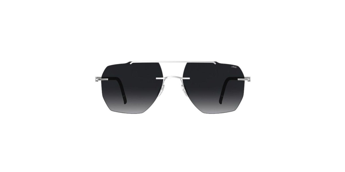 Silhouette 8746/75 Rhodium & Black sunglasses 7000 size 56