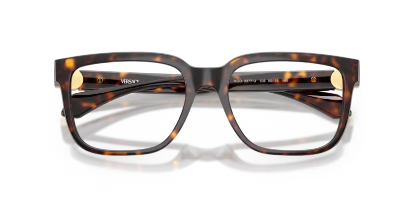 VERSACE VE3377U 108 FRAME - HAVANA / 55 - Eyeglasses